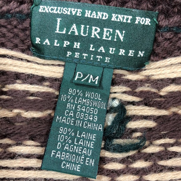 Vintage Ralph Lauren Hand Knit Cardigan - Picture 7 of 15